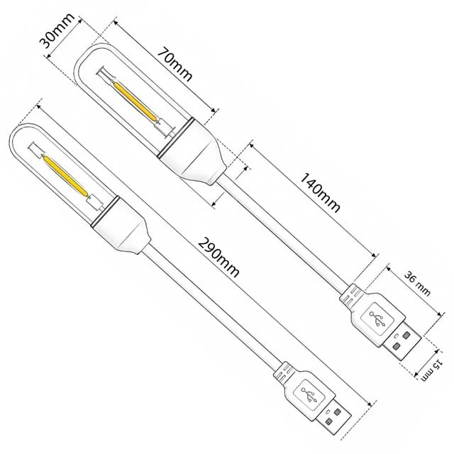 PM-25793 Esnek Gövdeli USB Günışığı COB Led Edison Masa ve Kitap Okuma Lambası görsel 3