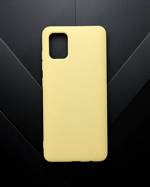 Samsung Galaxy A51 Kılıf Nano İçi Kadife Silikon - Sarı
