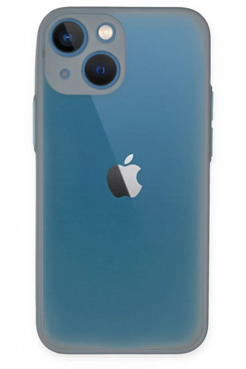 Apple iPhone 15 Plus Kılıf Montreal Silikon Kapak - Gri