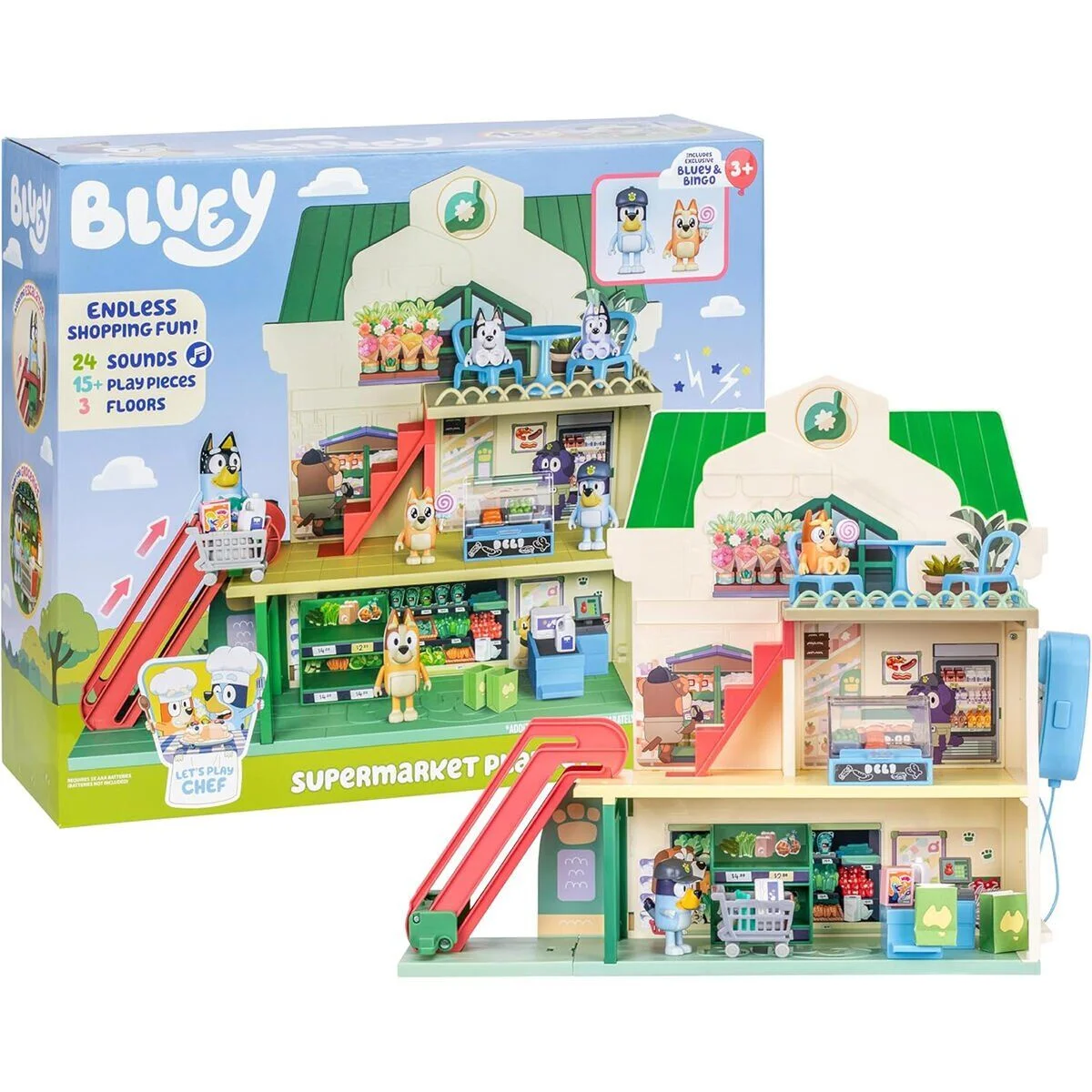 BLUEY/18918 Bluey Süpermarket Oyun Seti görsel 5