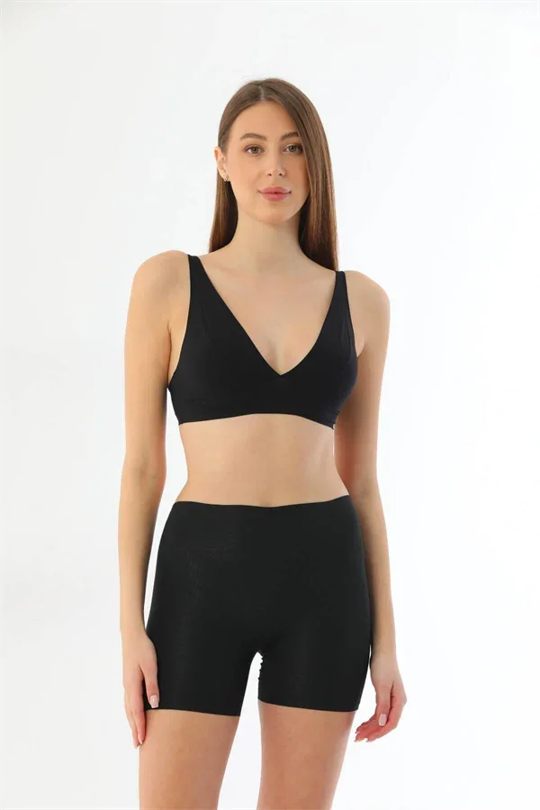 Siyah MI 2703 Lazer Kesim İz Yapmaz Hayalet Boxer görsel 2