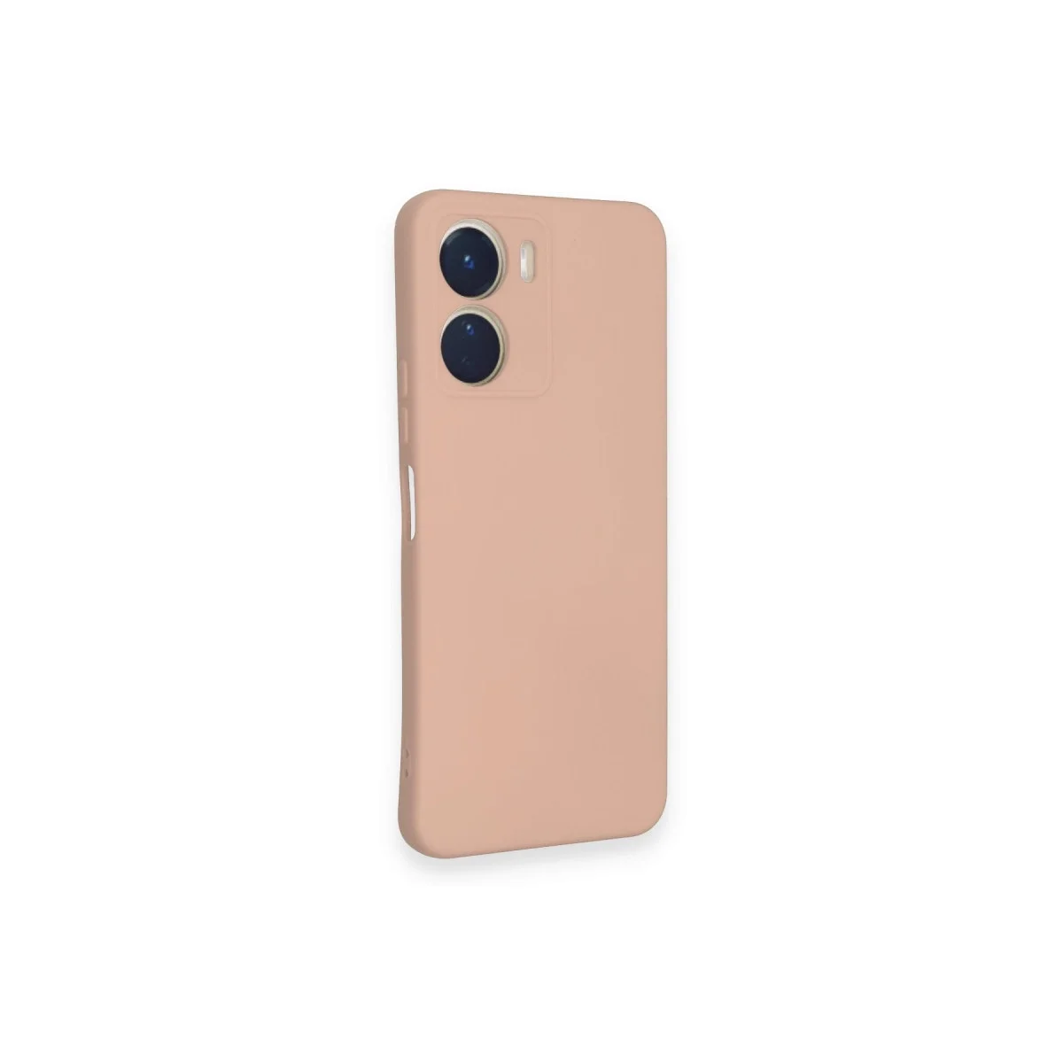 Vivo Y16 Kılıf Nano İçi Kadife Silikon - Pudra görsel 2