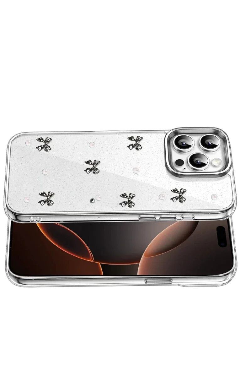 Apple iPhone 14 Pro Max Fiyonk Desenli Kapak - Desen 8 görsel 3