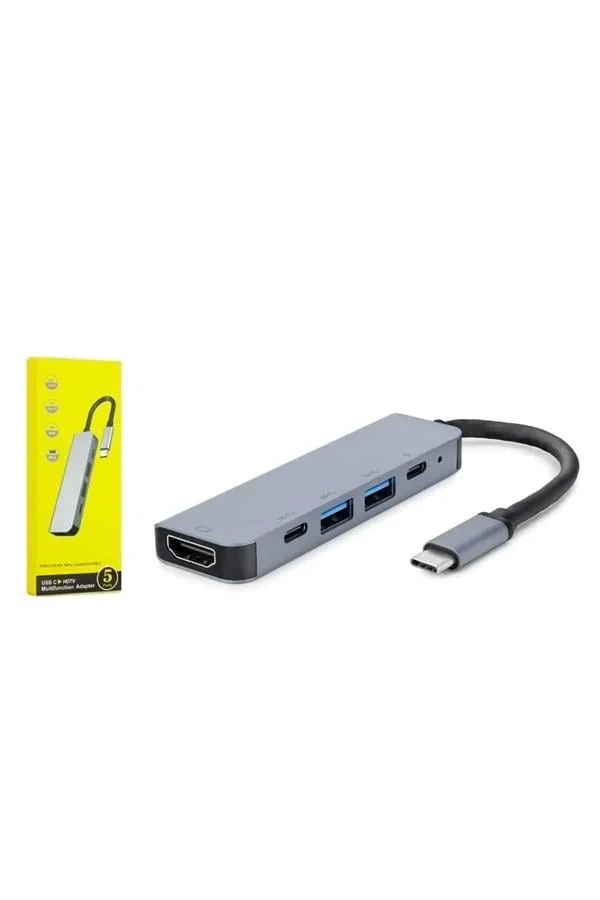 Macbook Pro/air Uyumlu USB Type-C 8 In 1 Hub Dönüştürücü Çevirici Çoklayıcı USB Hdmı cro Sd 8 Girişli görsel 5