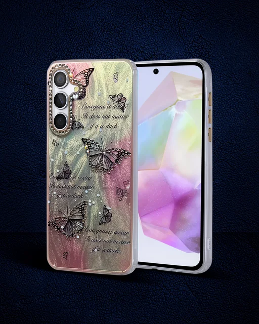 Samsung Galaxy A35 5g Kılıf Blade Aynalı Desenli Kapak - Desen 6