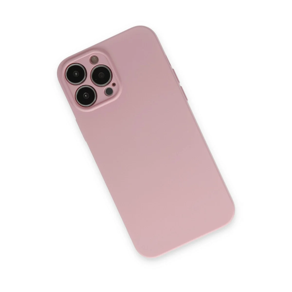 Apple İphone 13 Pro Kılıf Nano İçi Kadife Silikon - Pembe görsel 3