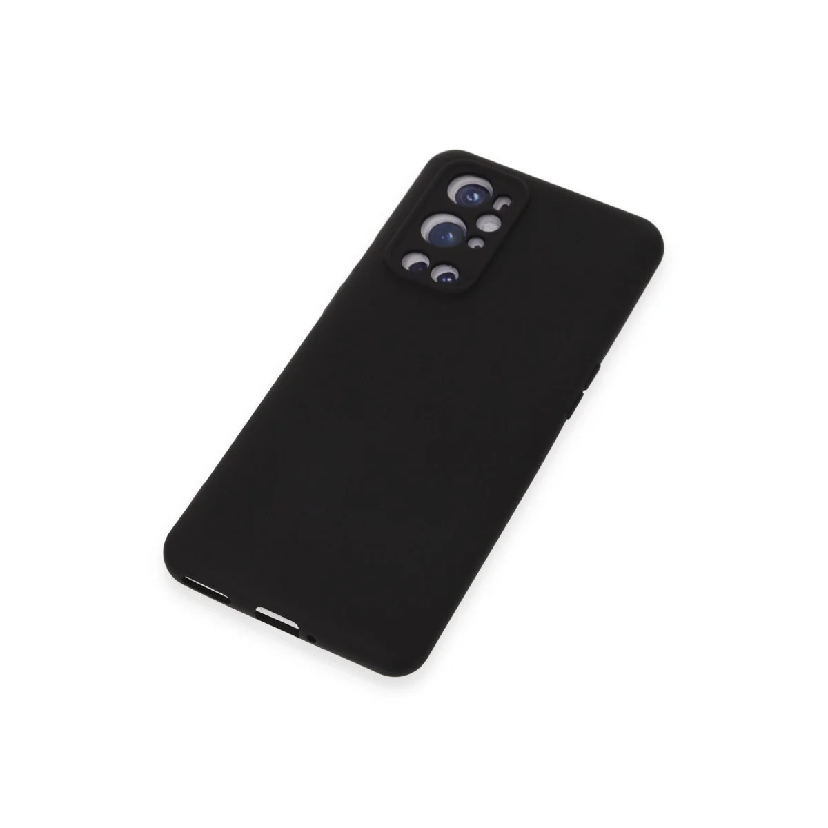 One Plus 9 Pro Kılıf Nano İçi Kadife Silikon - Siyah görsel 3