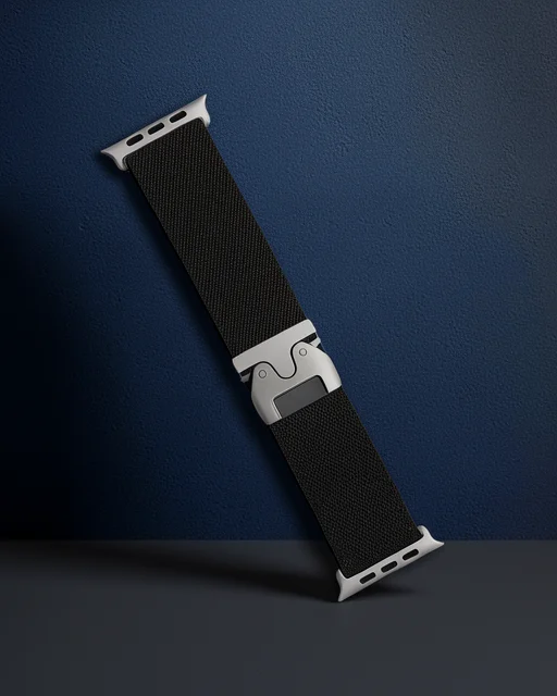 Apple Watch 42mm Forest Kumaş Kordon - Siyah