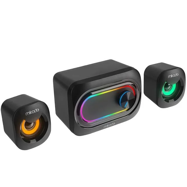 Mikado MD-511 5W+3W×2 USB RGB Ledli 2+1 Gaming Speaker Hoparlör görsel 5