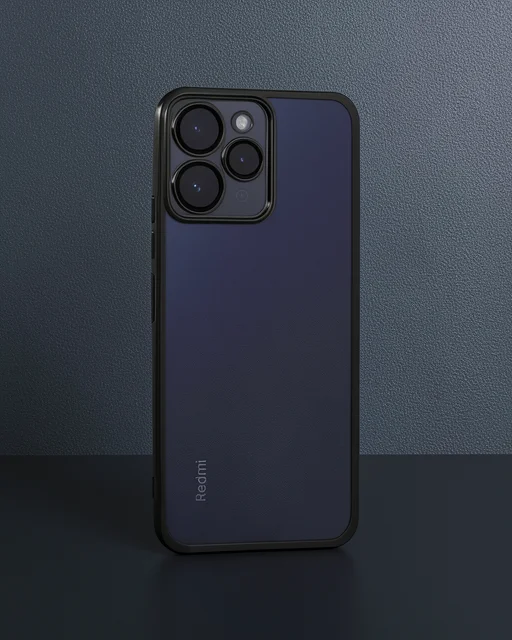 Xiaomi Redmi 12 Kılıf Razer Lensli Silikon - Siyah