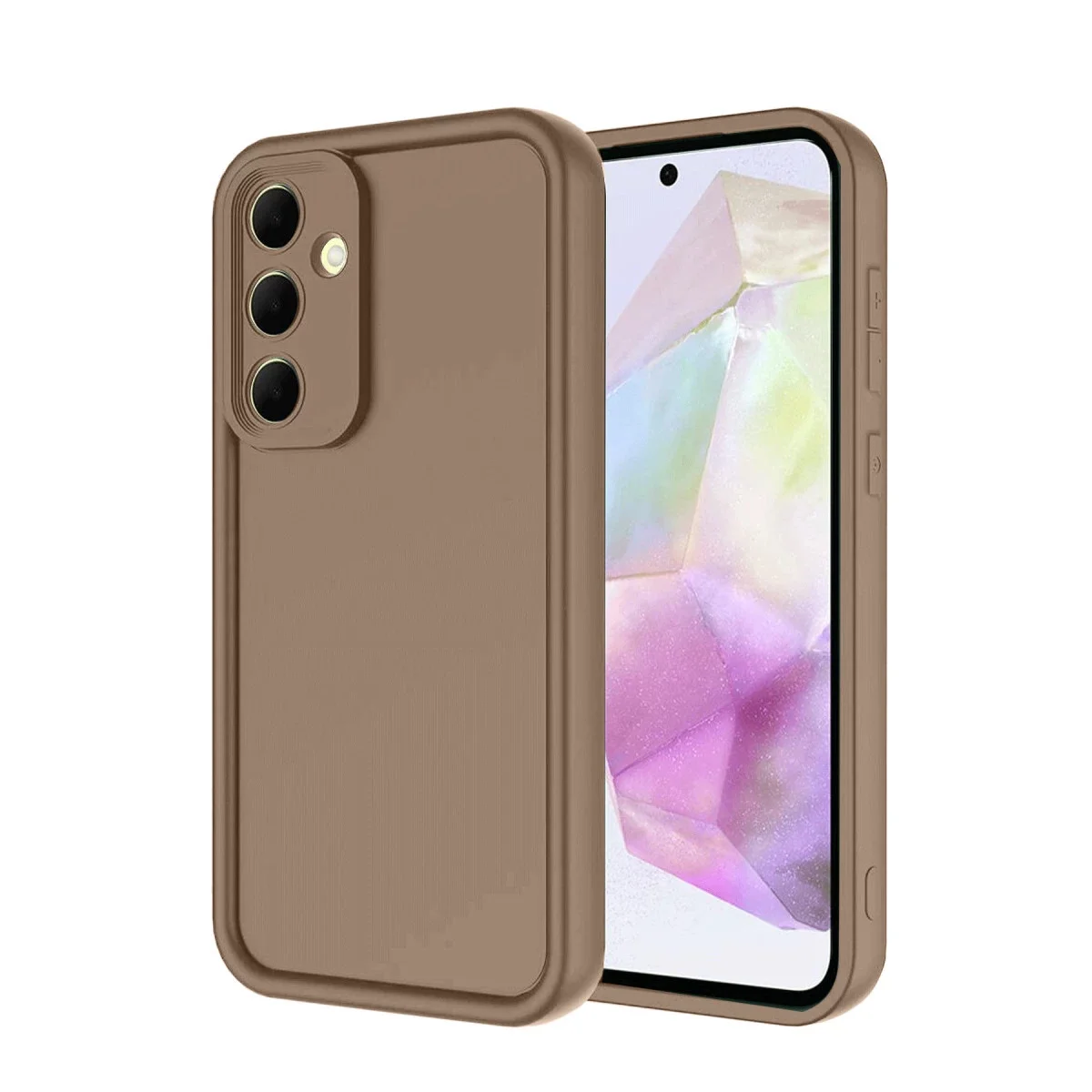 Samsung Galaxy A26 Kılıf Viera Silikon - Kahverengi görsel 3