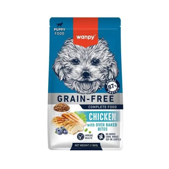 Tahılsız tavuklu Yavru köpek maması 12 kg wanpy