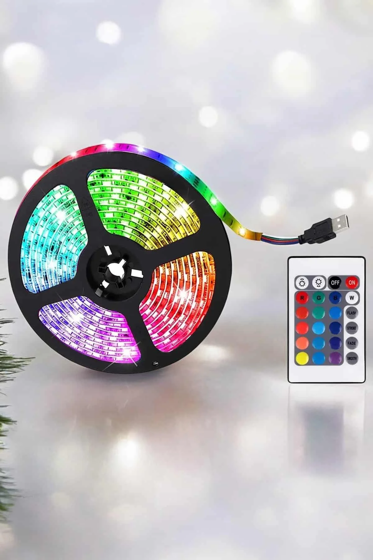 Yeni Nesil RGB Işıklı 10Metre Şerit LED Kumandalı Kullanım görsel 4