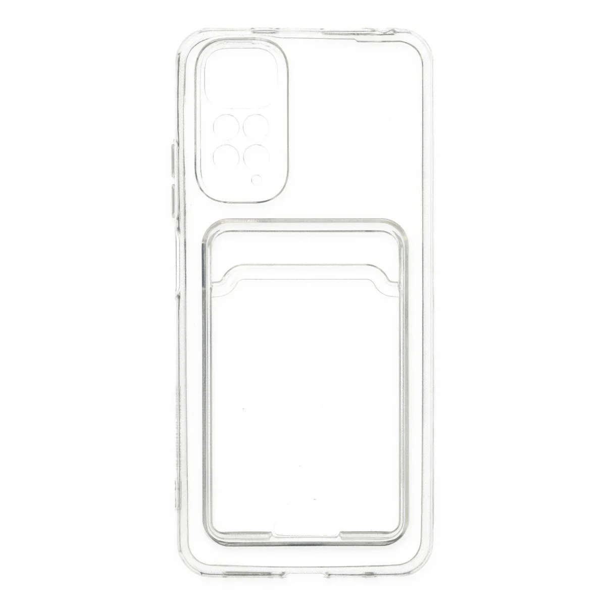 Xiaomi Redmi Note 11 Kılıf Kart Şeffaf Silikon - Şeffaf görsel 5