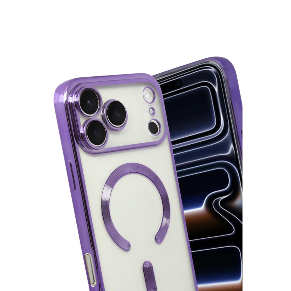 Apple İphone 17 Pro Kross Magneticsafe Kapak - Mor görsel 3