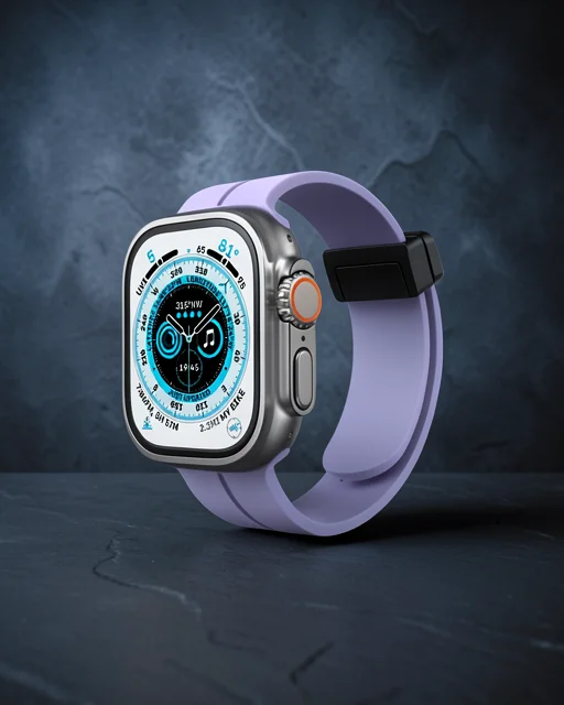 Apple Watch 42mm Kr412 Elegance Stylısh Kordon (saat Değildir) - Lila