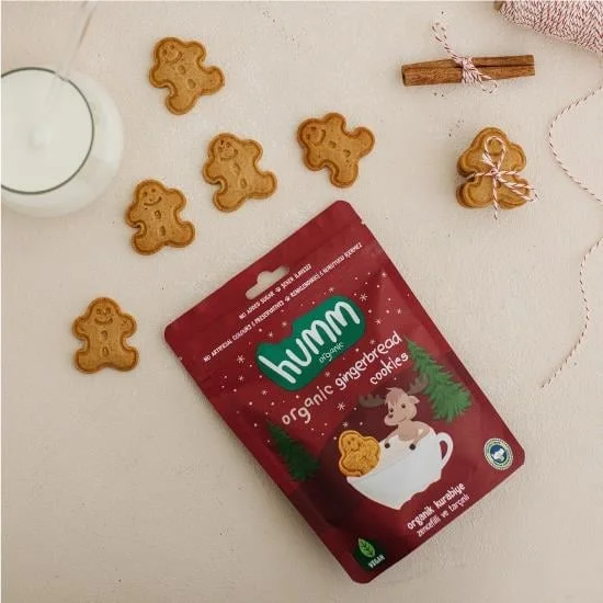 Organik Zencefilli ve Tarçınlı Vegan Kurabiye 55 Gr görsel 3