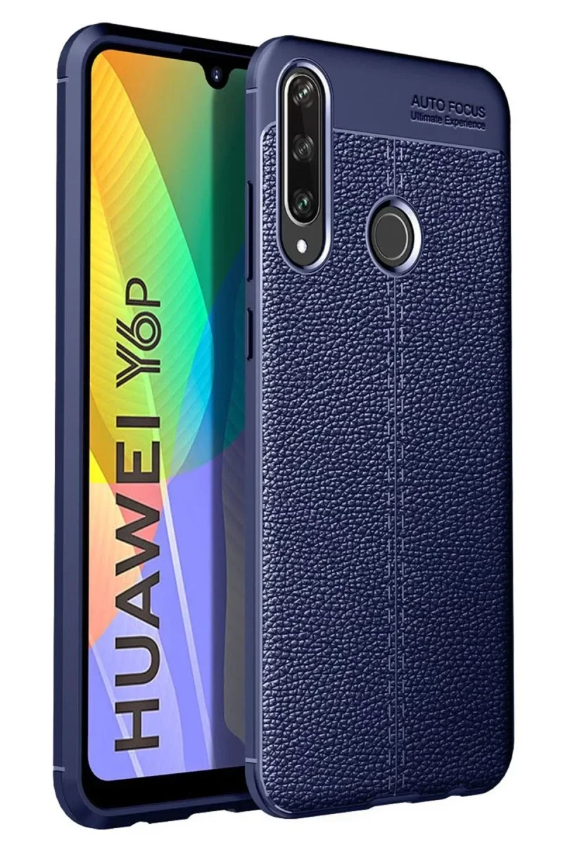Huawei Y6P Kılıf Auto Focus Kapak - Lacivert