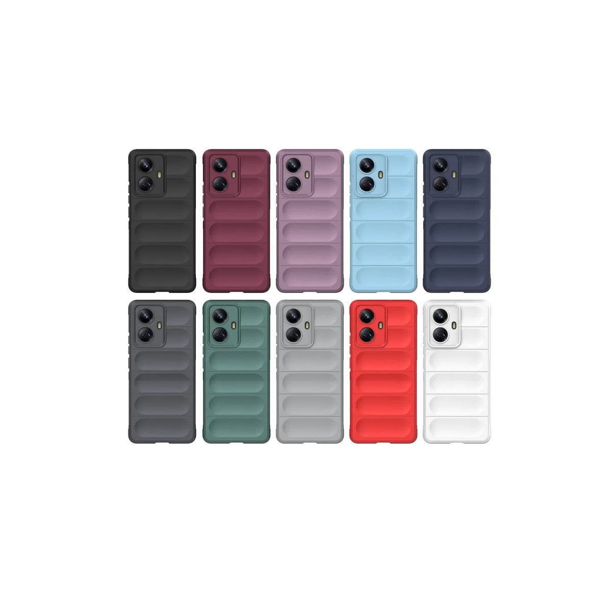 Realme 10 Pro 5g Kılıf Optimum Silikon - Krem görsel 4