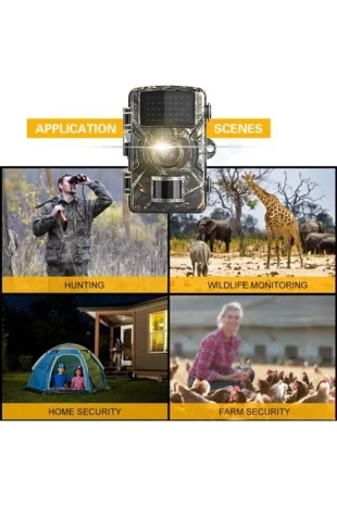 Vothoon Fotokapan Kamera 12mp 1080p Doğa Ve Outdoor Gece Görüşlü Kamera Su Geçirmez görsel 4