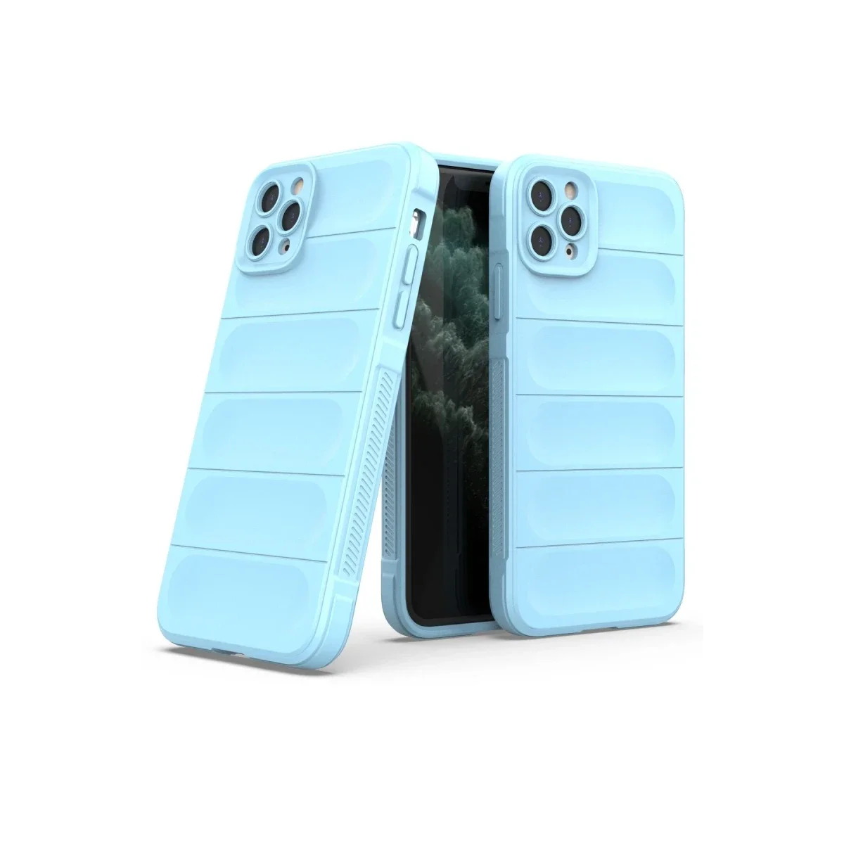 Apple iPhone 11 Pro Max Kılıf Optimum Silikon - Sky Blue görsel 2