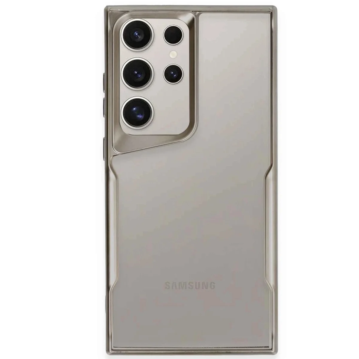 Samsung Galaxy S25 Ultra Kılıf Boyi Silikon Kapak - Titan Gri