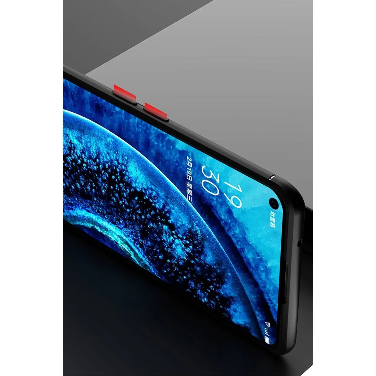 Oppo Find X2 Kılıf Range Yüzüklü Silikon - Siyah görsel 7