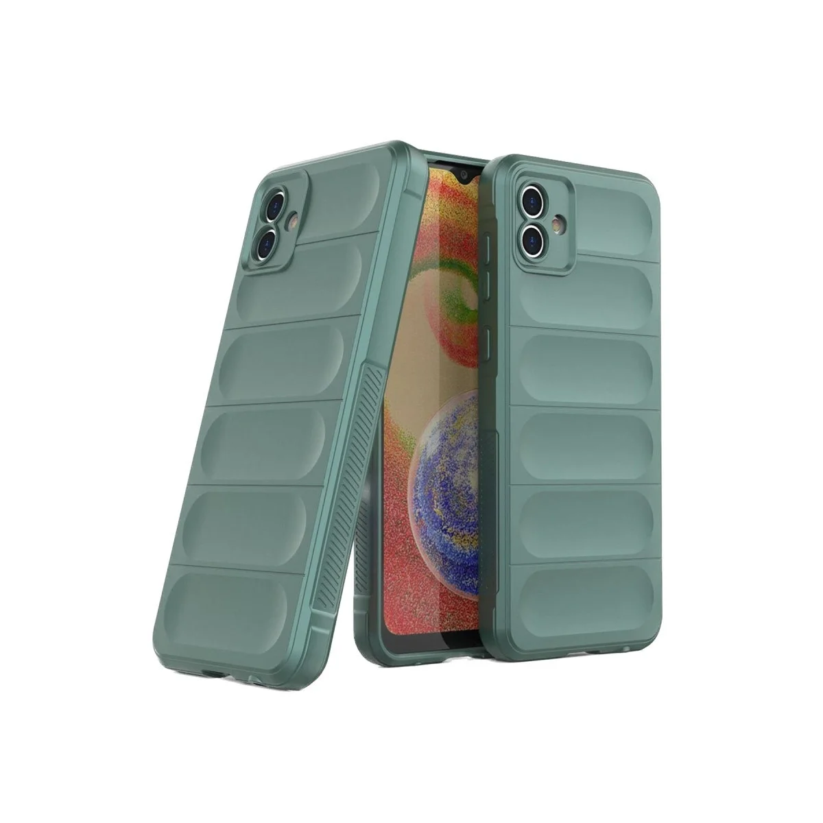 Samsung Galaxy A05 Kılıf Optimum Silikon - Koyu Yeşil görsel 3