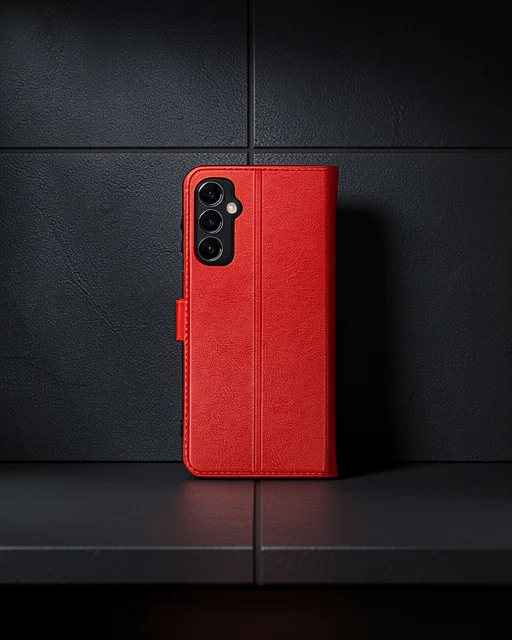 Samsung Galaxy M34 5g Kılıf Trend S Plus Kapaklı Kılıf - Kırmızı