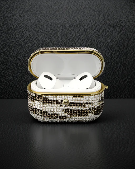 Apple Airpods Pro 2 (2.nesil) Klor Taşlı Kılıf - Desen 5
