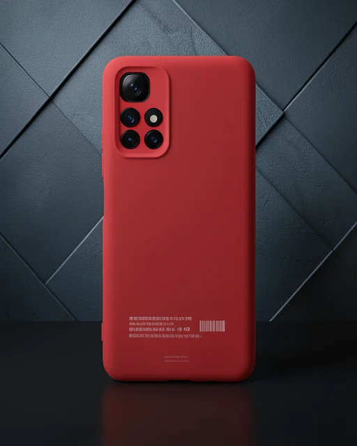Xiaomi Redmi Note 11t Kılıf Nano İçi Kadife Silikon - Kırmızı