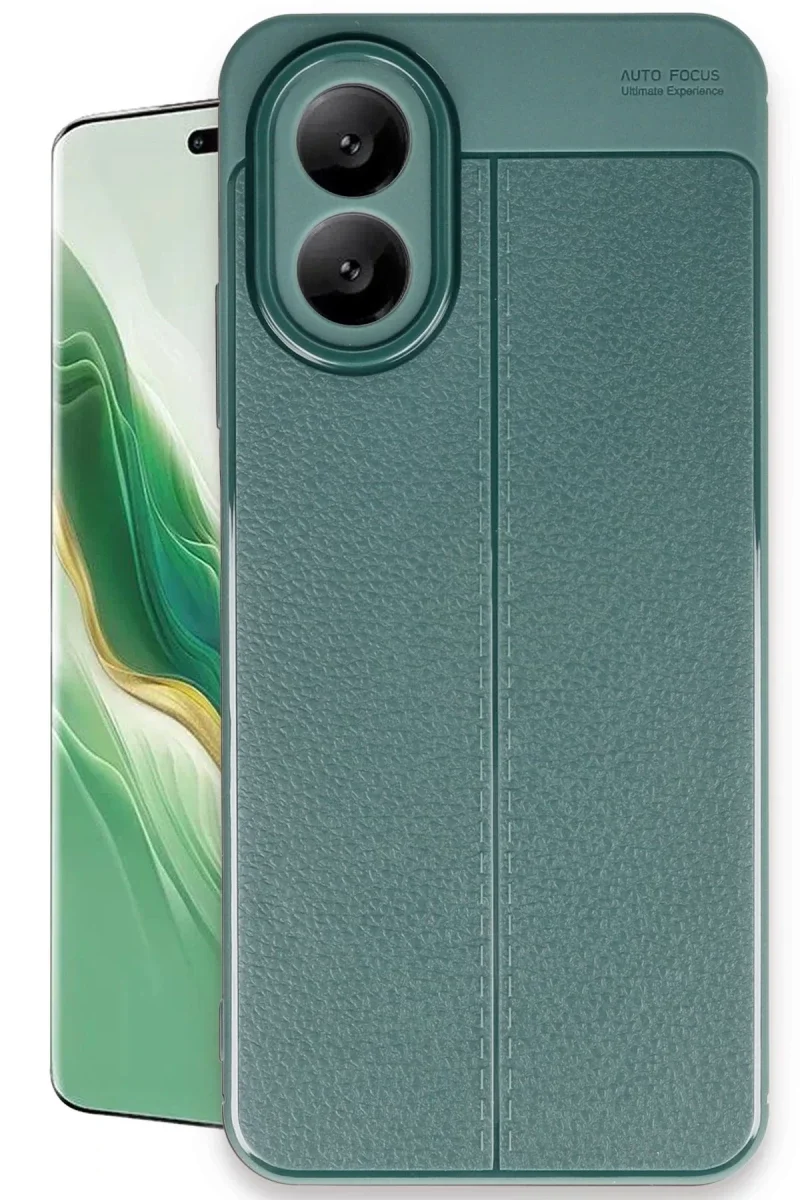 Oppo A38 Kılıf Auto Focus Kapak - Koyu Yeşil