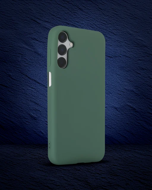 Samsung Galaxy M15 Kılıf First Silikon - Koyu Yeşil