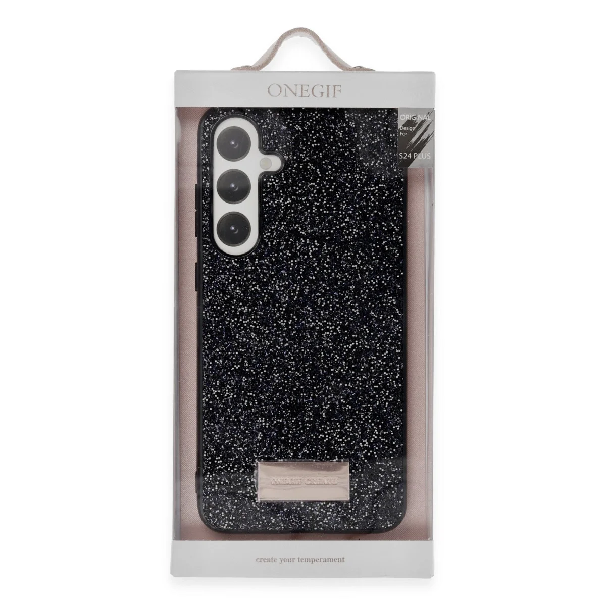 Onegif Samsung Galaxy A05s Bright Simli Kapak - Gold görsel 3