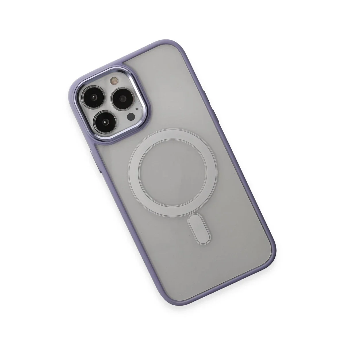 Apple iPhone 15 Pro Kılıf Room Magneticsafe Silikon - Lila görsel 3