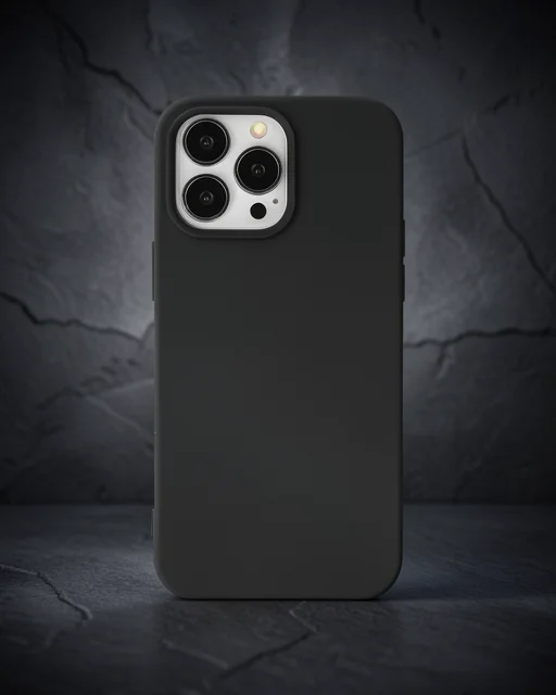 Apple İphone 14 Pro Kılıf Nano İçi Kadife Silikon - Siyah