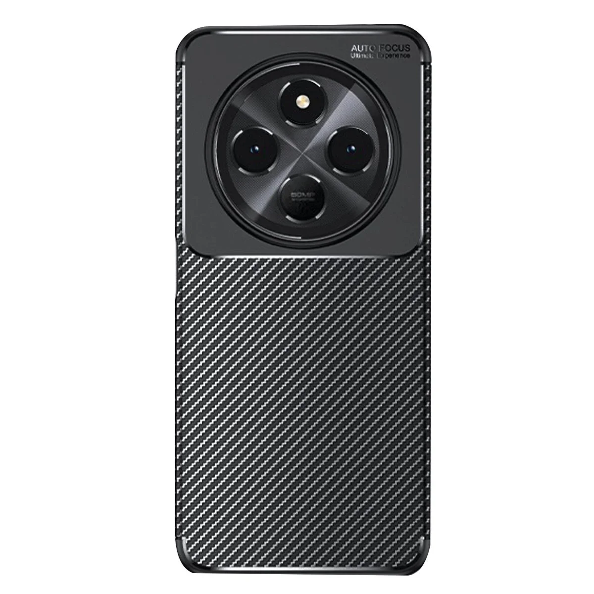 Xiaomi Redmi 14C Kılıf Auto Focus Karbon Kapak - Siyah görsel 3