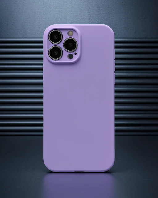 Apple İphone 13 Pro Kılıf Nano İçi Kadife Silikon - Koyu Lila