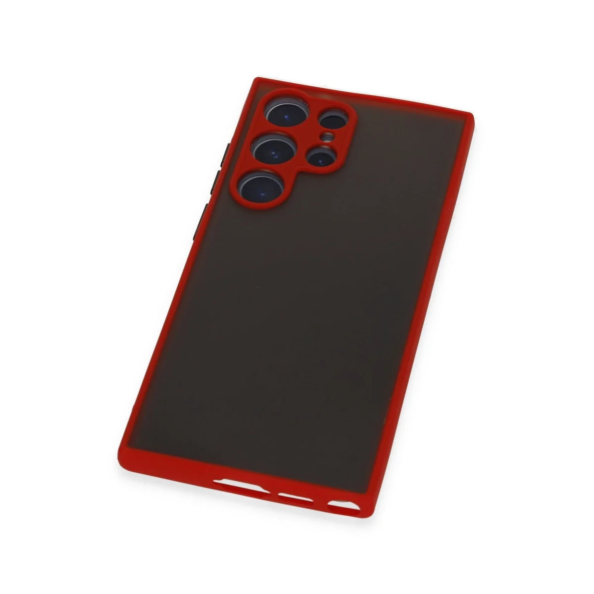 Samsung Galaxy S22 Ultra Kılıf Montreal Silikon Kapak - Kırmızı görsel 4