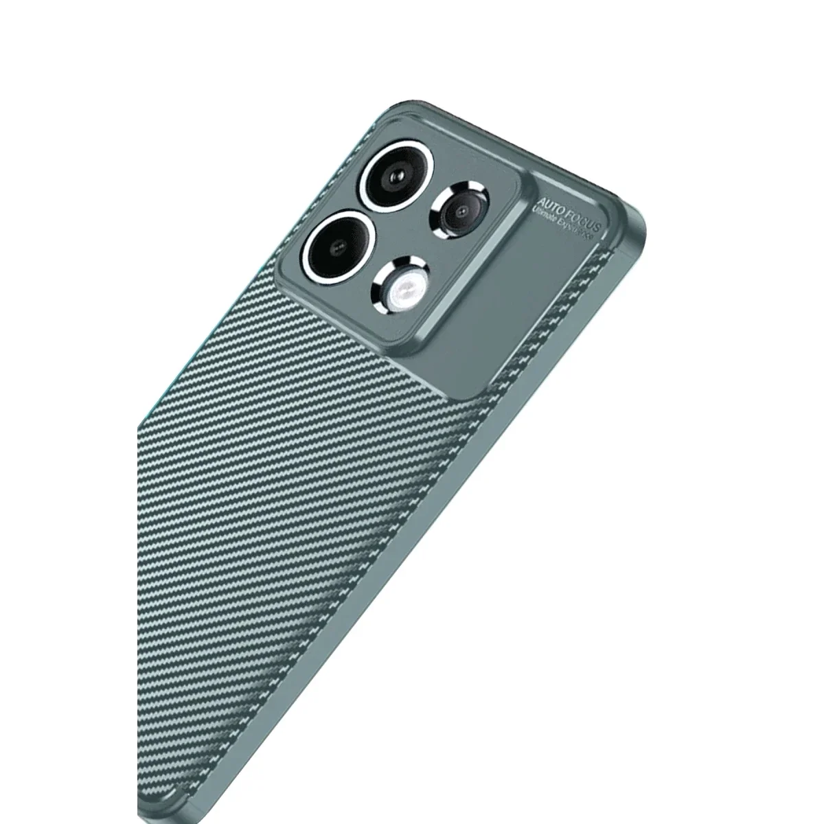 Xiaomi Redmi Note 13 Pro 4G Kılıf Auto Focus Karbon Kapak - Gri görsel 3