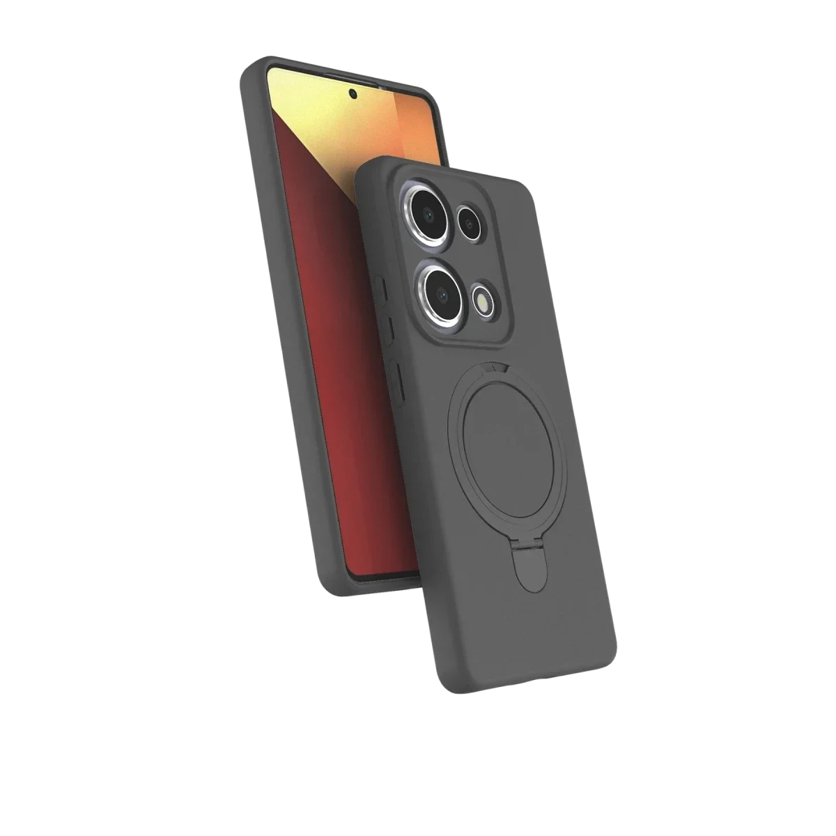 Xiaomi Redmi Note 13 Pro 4G Regal Magsafe Standlı Kapak - Titan Gri