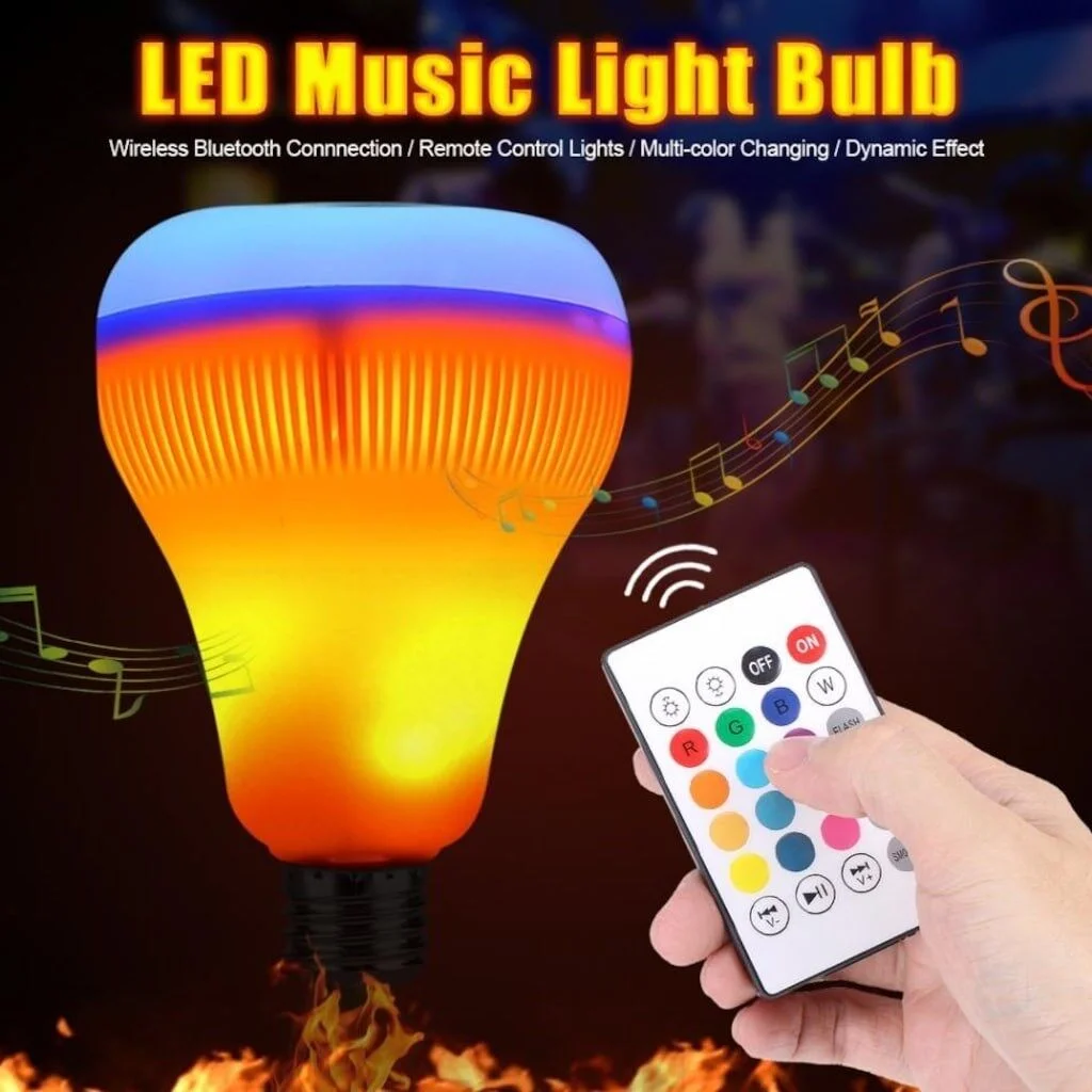 Kumandalı Bluetooth Hoparlör Ampul LD-37 (adet fiyatıdır) görsel 5
