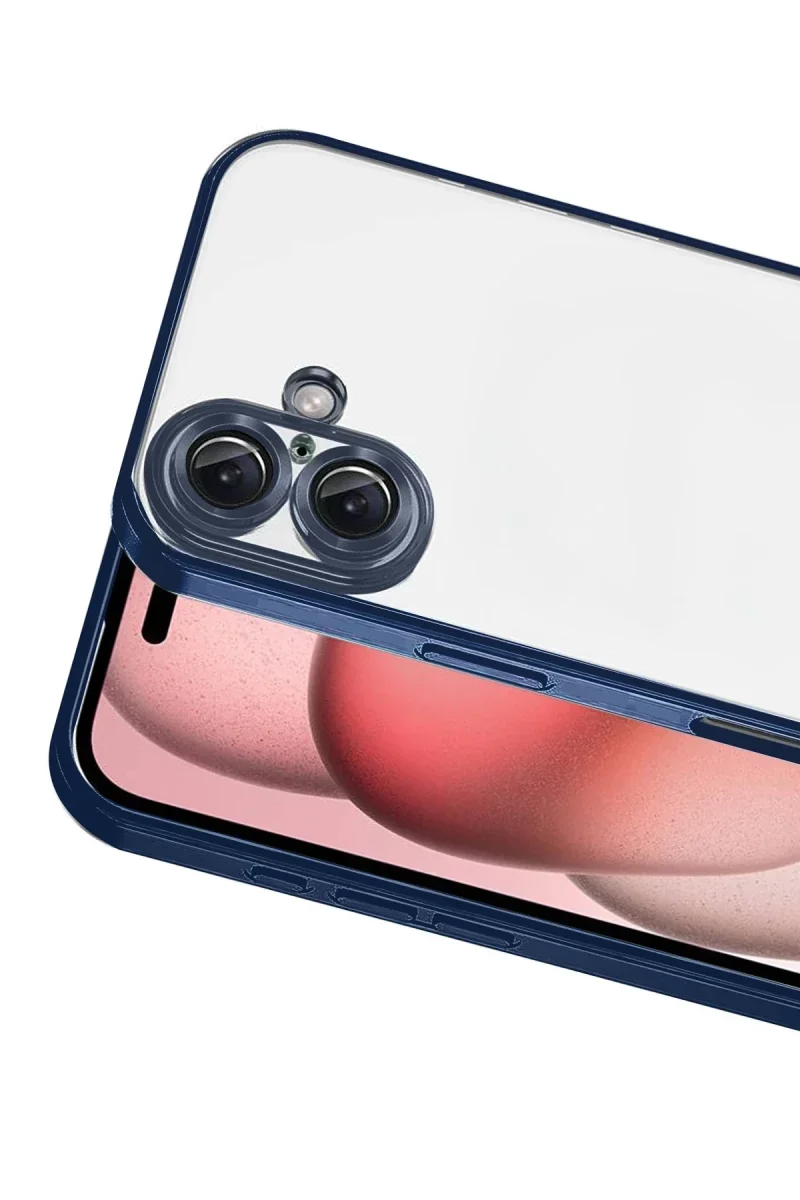 Apple iPhone 17 Razer Lensli Silikon - Lacivert görsel 2