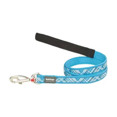 Flanno Desenli Turkuaz Köpek Uzatma Tasması Small 15 Mm 1,2 Mt