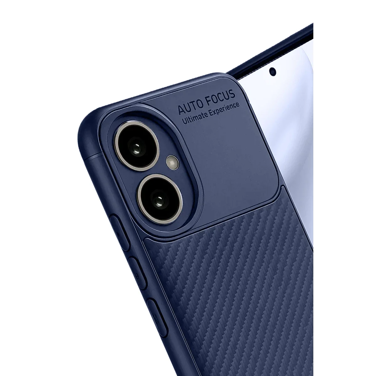 Honor 400 Kılıf Auto Focus Karbon Kapak - Lacivert görsel 4