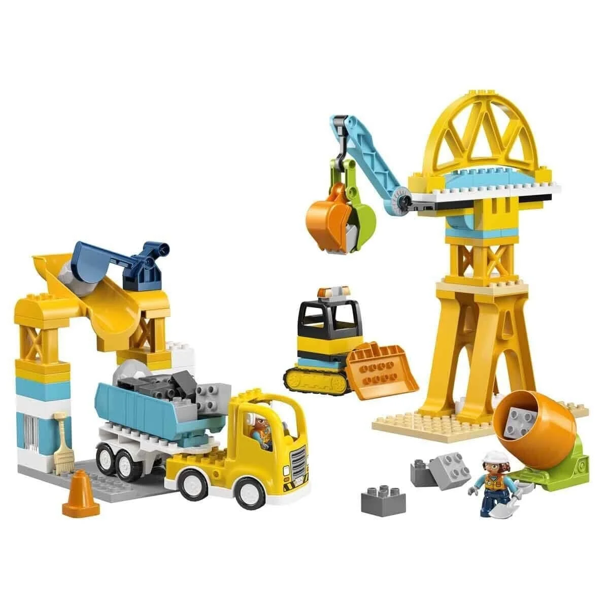 10476 Lego Duplo İnşaat Sahası ve Araçları 84 parça +3 yaş görsel 2