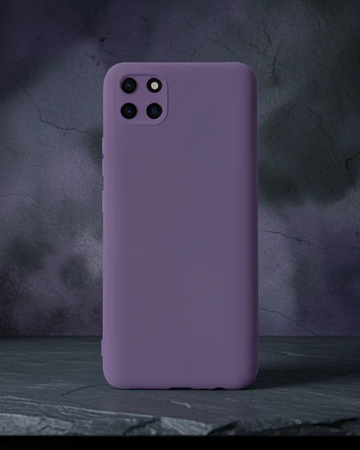 Realme C11 Kılıf Nano İçi Kadife Silikon - Mor