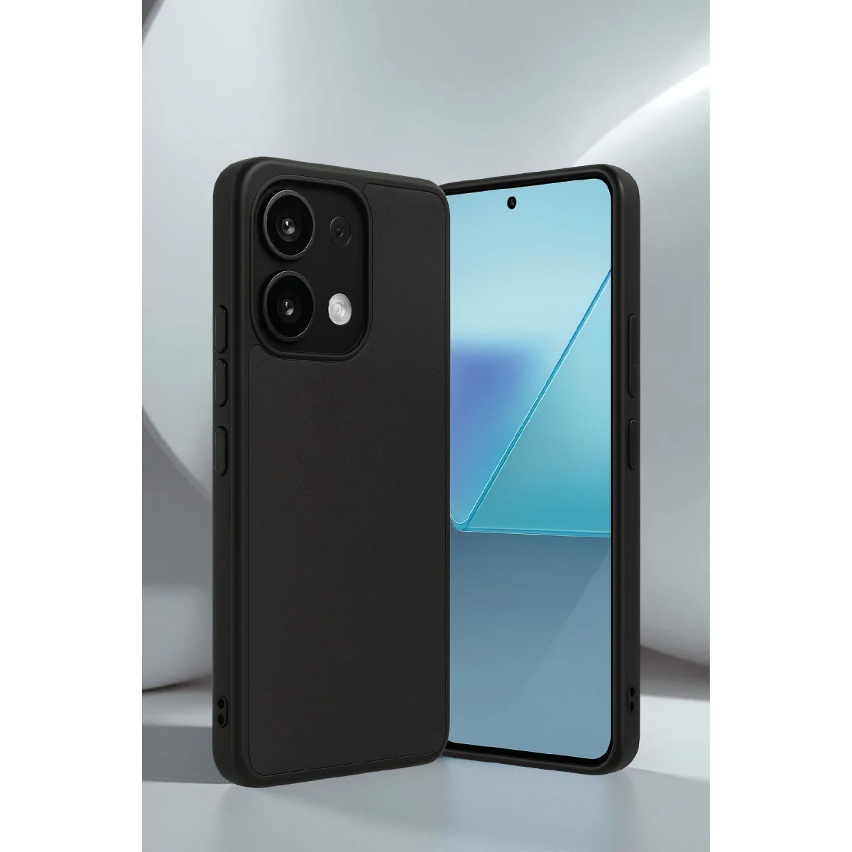 Xiaomi Redmi Note 13 Pro 4g Kılıf Aras Deri Kapak - Kırmızı görsel 2