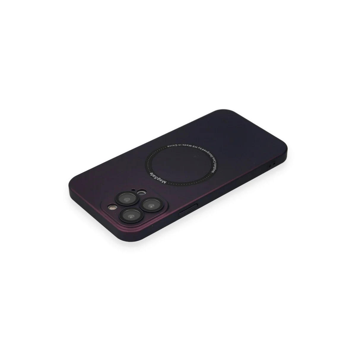 Apple İphone 14 Pro Kılıf Jack Magneticsafe Lens Silikon - Mürdüm görsel 6
