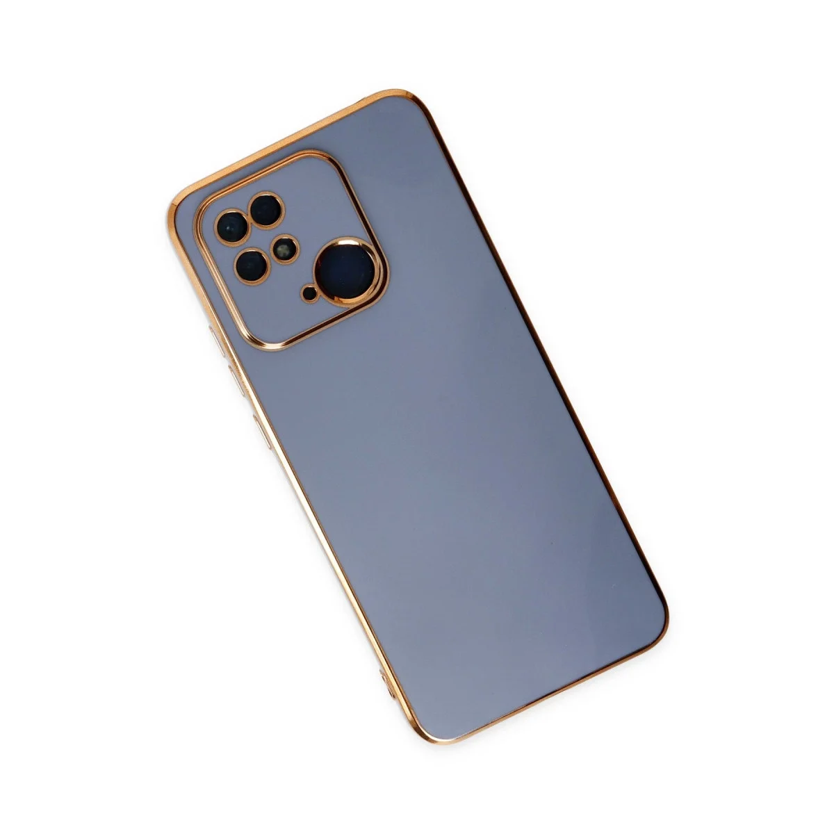 Xiaomi Redmi 10c Kılıf Volet Silikon - Mavi görsel 3